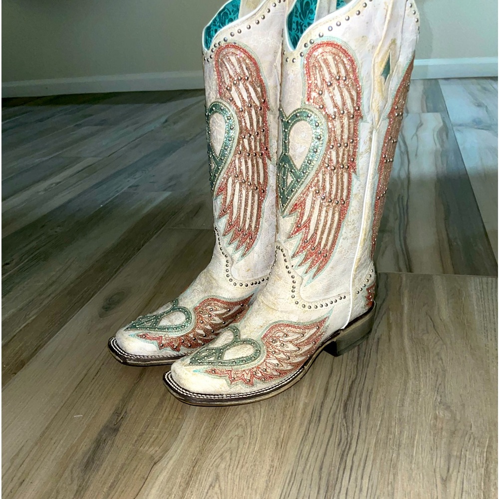 $300.00 for $150.00 boots and I got them for a concert worn once. Size 9.